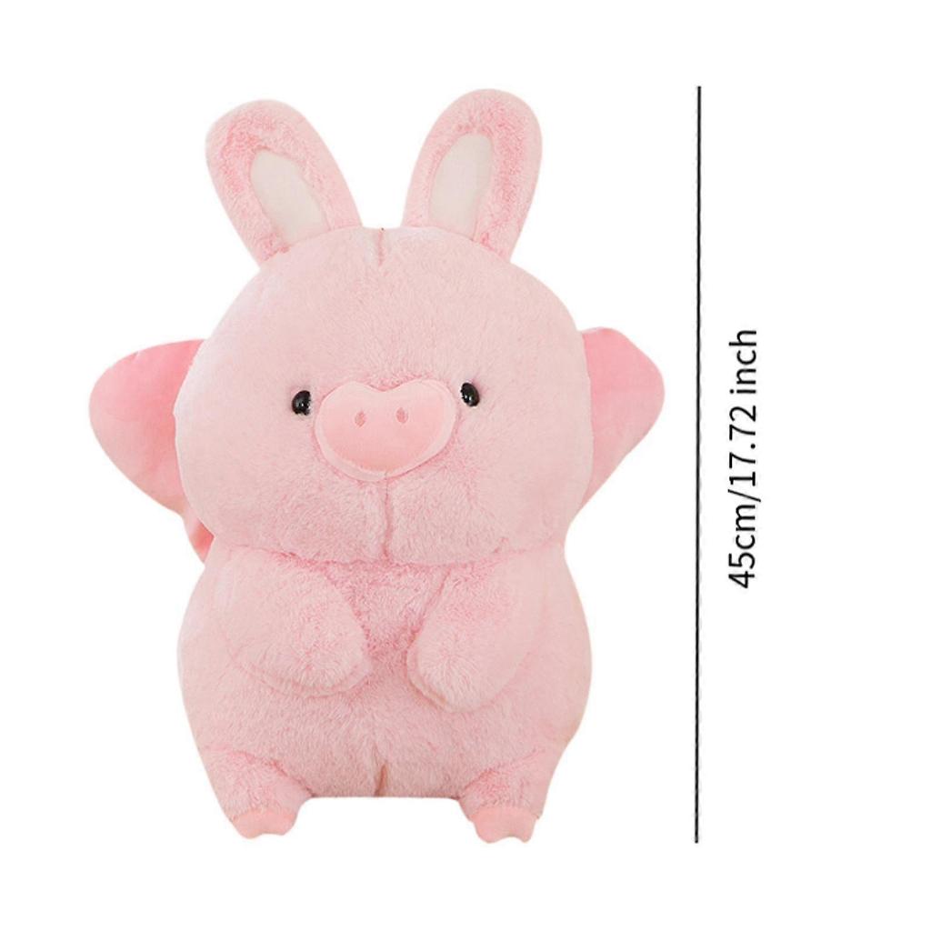 Cute Pig Stuffed Animal Pink 17.7" Plush Toy for Boys Girls Kids Girlfriend