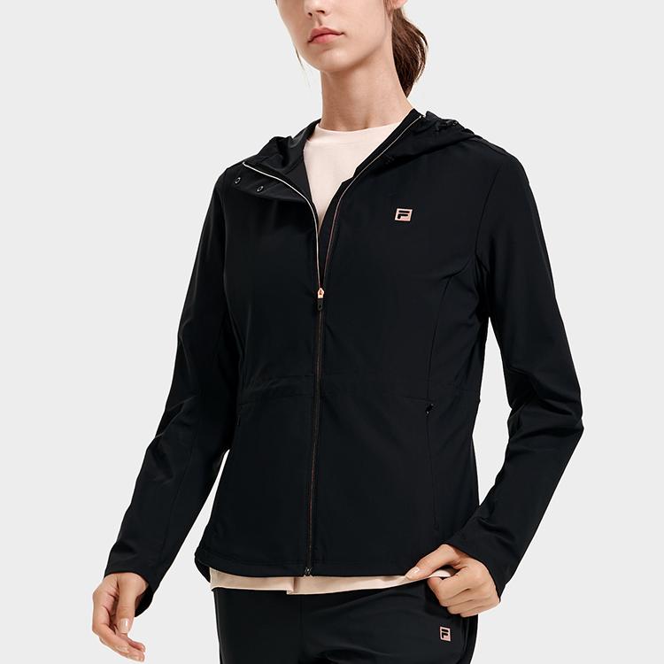 New FILA Jackets Women's Pitch Black A11W317501FBK