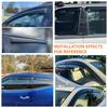 Déflecteur de fenêtre pour RENAULT DUSTER DACIA DUSTER HS 2011-2017 Déflecteur de pluie Déflecteur d'air latéral Protection météo Fixation extérieure par ruban adhésif