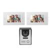 7in Wired Video Door Phone Kit Night Vision 2 Way Intercom Video Doorbell System for Apartment Villa