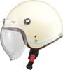LEAD Industries NOVIA Motorcycle Jet Line Free Size Helmet, Ivory, Women's (55-57cm)