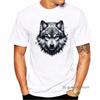 2024 Hot Sale Angry Wolf Animal Printed T Shirt MenS Clothing Summer Fashion Short Sleeve TShirt Homme Streetwear