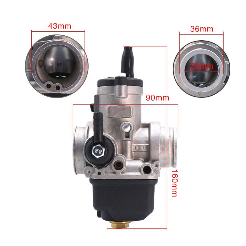 

ZSDTRP Carburetor Dellorto PHBH 28BS 4T R3311 for KART ARIA Manual Universal Motors PHBH 28BS