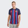 Nike Barcelona 22/23 Season Home Player Version Logo Print Stripe Patchwork Short Sleeve Soccer Jersey Men Tops Deep-Blue DJ7643-452