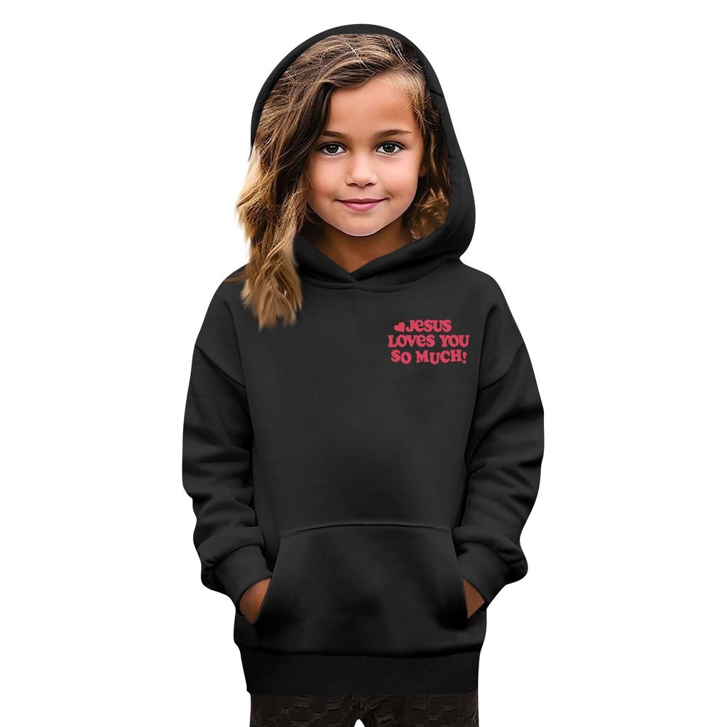 Kinder Hoodie Jungen und Mädchen Mode bedruckt Langarm Kapuzentasche Hoodie