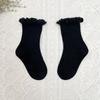Ruffle Kids Knee High Socks Baby Girls Toddlers Long Soft Cotton Sock Lace Flower Children School Uniform Socks For 0-8Years