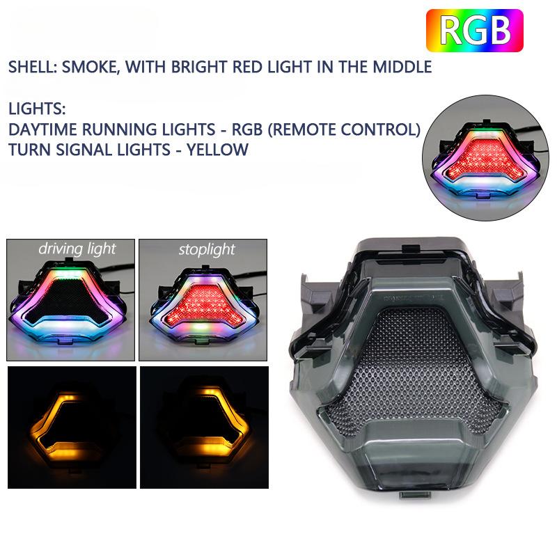 Motorcycle LED Taillight Brake Rear Turn Signal Indicator Lamp For Yamaha YZF R3 R25 Y15ZR FZ07 MT07 LC150 MT-07 YZ-F