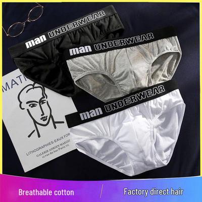 Slip a Triangolo da Uomo Taglie Forti in Puro Cotone a Vita Media - Pantaloncini Larghi, Traspiranti, Monocolore