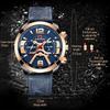 VA VA VOOM Mens Quartz Watches New Six Needle 8329 Casual Men's Watch Business Waterproof Date Quartz Watch Men Fashion Luminous Sport Clock