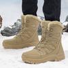 Brand Hiking Shoes Men's Boots Warm Plush Men Boots Winter High Top Snow Boots Men Outdoor Anti-Slip Ankle Boots Casual Sneaker