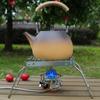 1Pc Outdoor Portable Barbecue Grill Mini Stainless Steel Folding Gas Stove Stand Pot Rack Grill Pan Rack Camping Accessories