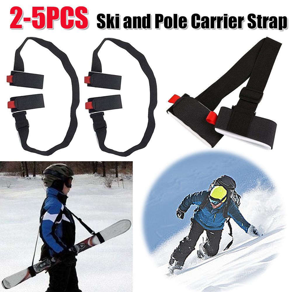 Ski Shoulder Carrier Strap Adjustable Ski Holder Straps Portable Snowboard Carrying Strap for Men Women Kids