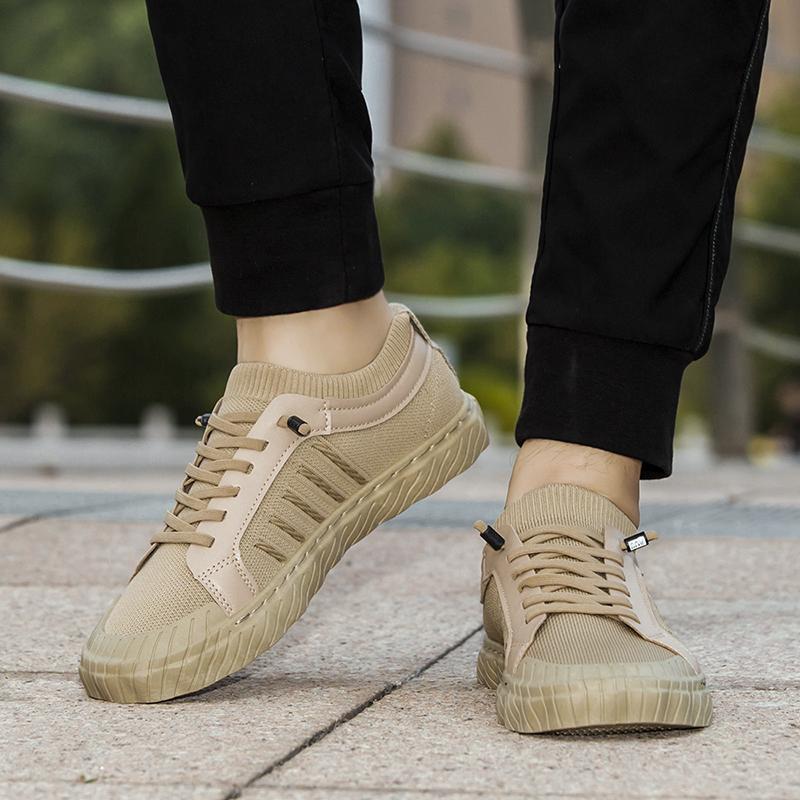 

Дышащие тканые туфли с верхом, носки, повседневная спортивная мужская обувь, размеры 39-44 44 хаки