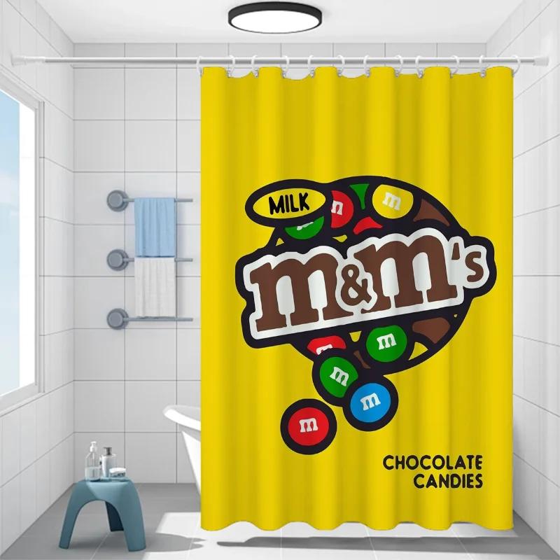 M&M's Curtains for Bedrooms Bath Curtain Shower Folding Partition Bathroom Accessories Sets Luxury Houses Rooms Quarto the Home