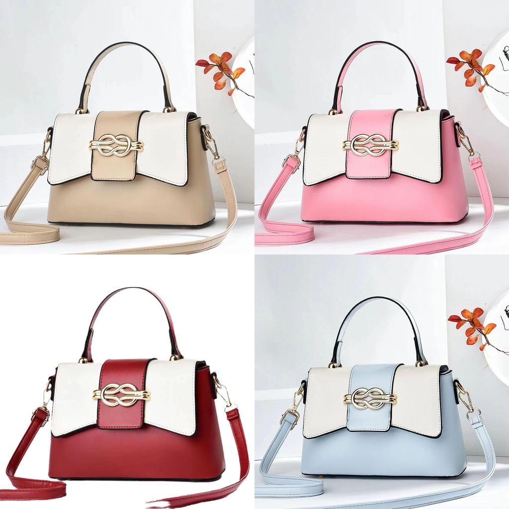 Stylish Cross-border Color-block Tote Bag For Women With Chic Design And Versatile Use