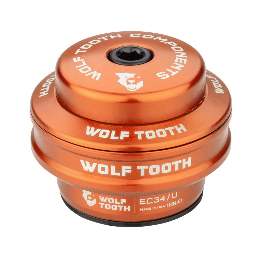Wolf Tooth Premium Upper 16mm Raw EC34/28.6 Headset, Stack, Silver, U1EC34U-5MM-RSIL