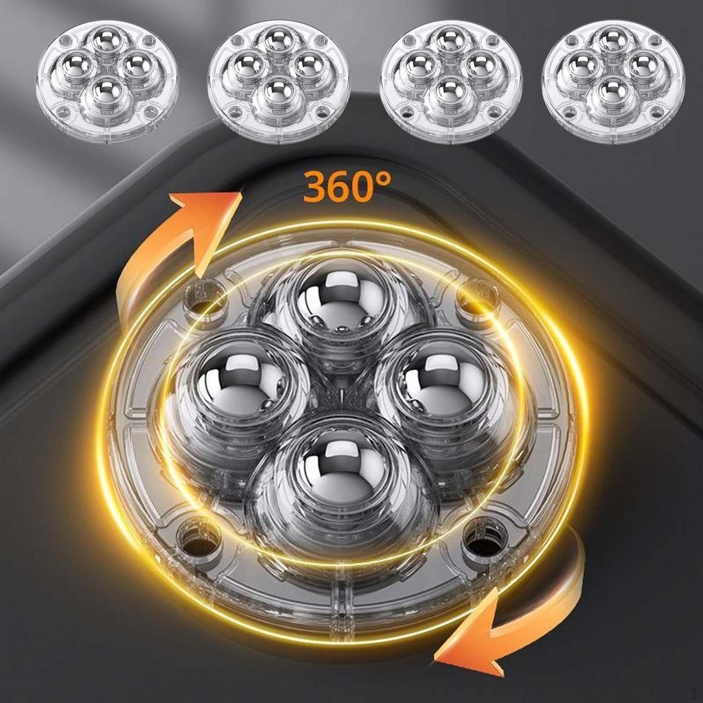 4Pcs Swivel Self Adhesion Caster Wheel Bedroom Home Pulley Universal for Coffee Tables