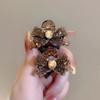 3PCS Luxury High End Feel Super Sparkling Full Diamond Bow, Small Size Grip Clip Temperament Bangs Clip Back of Head Hair Clip