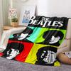 1PC Band Print FlAannel Blanket, High quality Comfortable for All Seasons, Home Decor, Warmth and Comfort