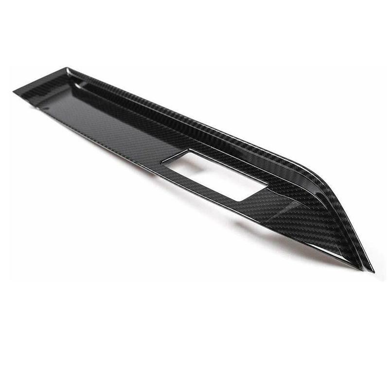 Car Interior Co-pilot Dashboard Cover Trim Sticker Fit for Ford Mustang 2015 2016 2017 2018  Carbon Fiber Style ABS