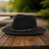 Wide Brims Wool Hat for Adult Stage Performances Hat Theme Party Costume Hat Masquerades Dressing Hat Music Festival Hat