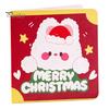 Decorative Paper Cards 10Pcs Merry Christmas Greeting Set, Folding Cartoon Blank Xmas Message Note Cards, Festive Blessing for Holiday Gift