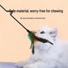 Interactive Seven-Color Feather & Bell Cat Teaser Toy Set with Long and Short Poles