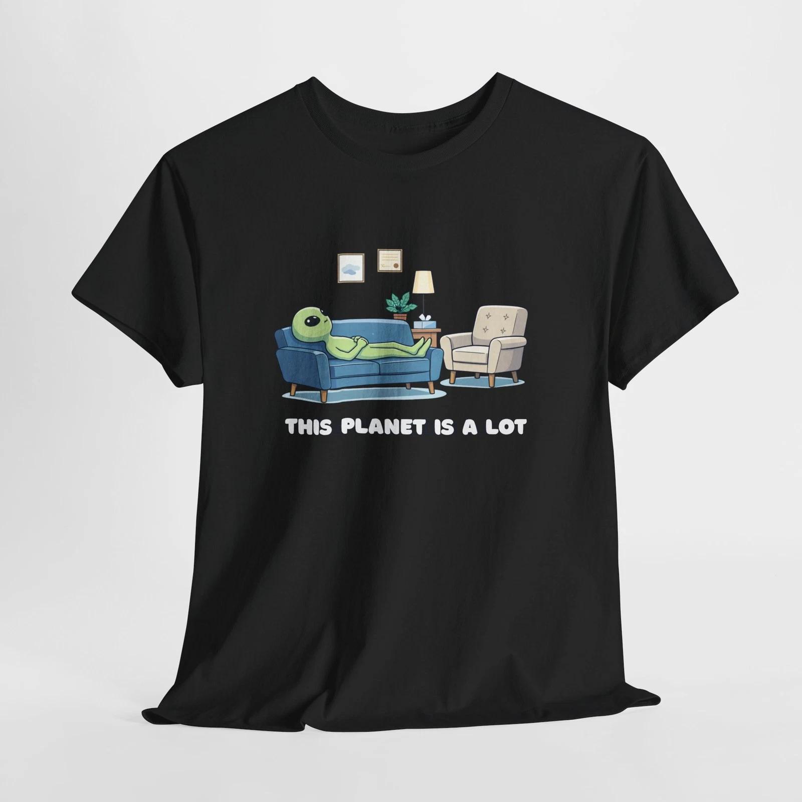 This Planet Is A Lot Alien Couch Tee | Funny Novelty Space Children s T-shirt 130