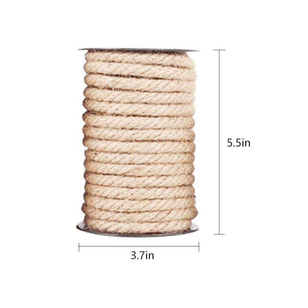 Vintage Twine Thick Shank Party Decor Natural Brown Burlap Jute Rope DIY for Craft Cord String