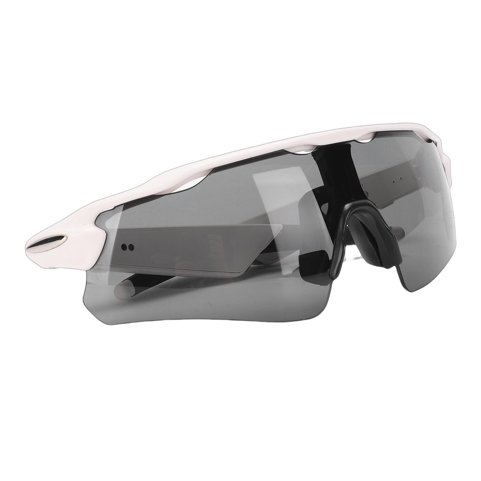 Smart Sports Glasses Stylish Wind Proof Cycling Glasses with Grey Lenses for Music Calls