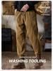 Men's Fleece-Lined Cotton Joggers - American Retro Style, Winter Casual Pants