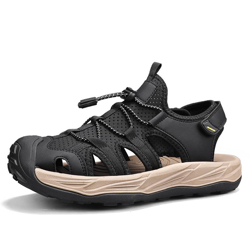 

Men s Plus Size Cross-Strap Breathable Closed-Toe Sandals for Summer 2025 - Casual Outdoor Beach Shoes 40