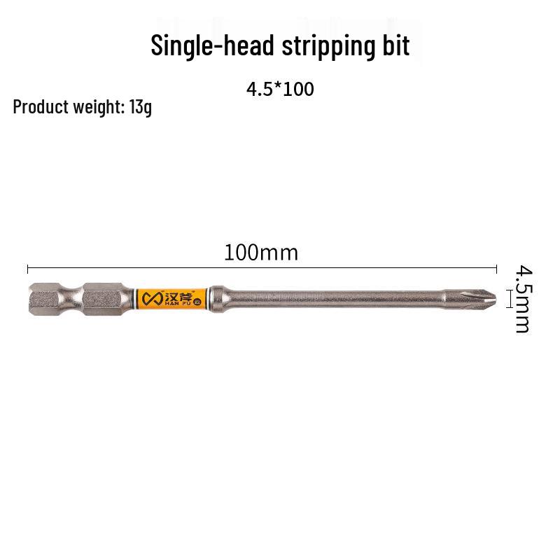 Han Axe D2 Magnetic Phillips Screwdriver Bit Set - Hex Shank, Impact Resistant, Extended Head