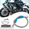 39cm Motorcycle Brake Oil Hose Pipe Line Kit Stainless Steel Braided Universal