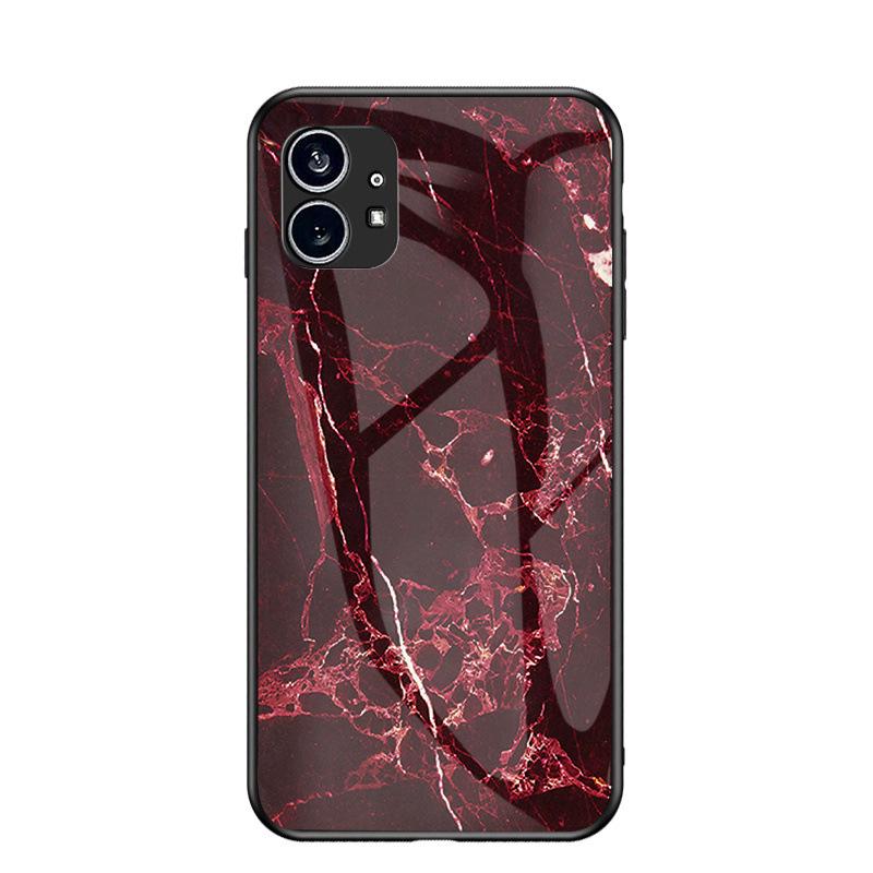 Nothing Phone Marble Glass Case – Soft Edge Protective Cover