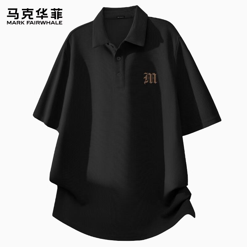 Mark Fairwhale Men's American Style Textured Polo Shirt