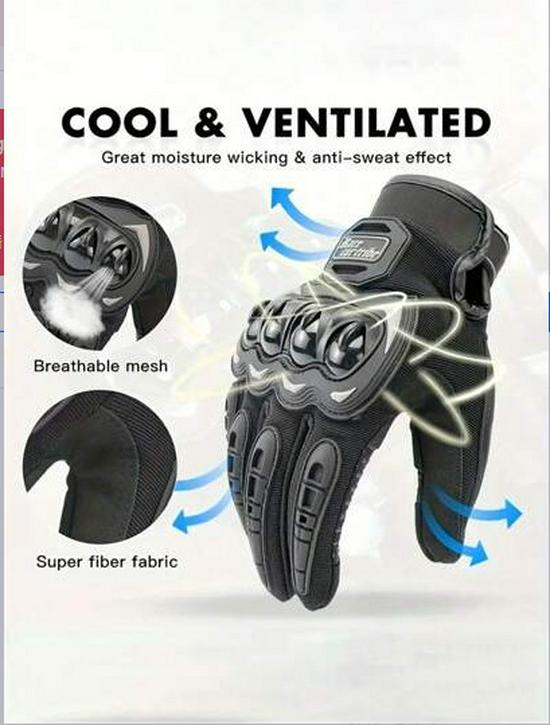 Unisex Summer Cycling & Motorcycle Half-Finger Breathable Gloves with Touchscreen Compatibility