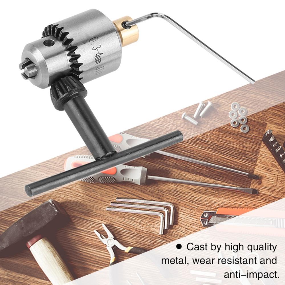 Chuck Key Mini Drill Chuck 0.3-4mm Taper Drill Chuck Precision Drill Chuck with Key For Lathe