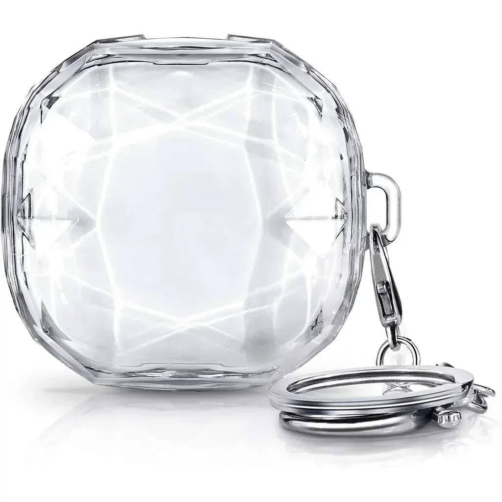 Transparente Hülle für Samsung Galaxy Buds2 Pro / Galaxy Buds FE / Galaxy Buds 2 / Galaxy Buds Pro / Galaxy Buds Live mit Schlüsselanhänger