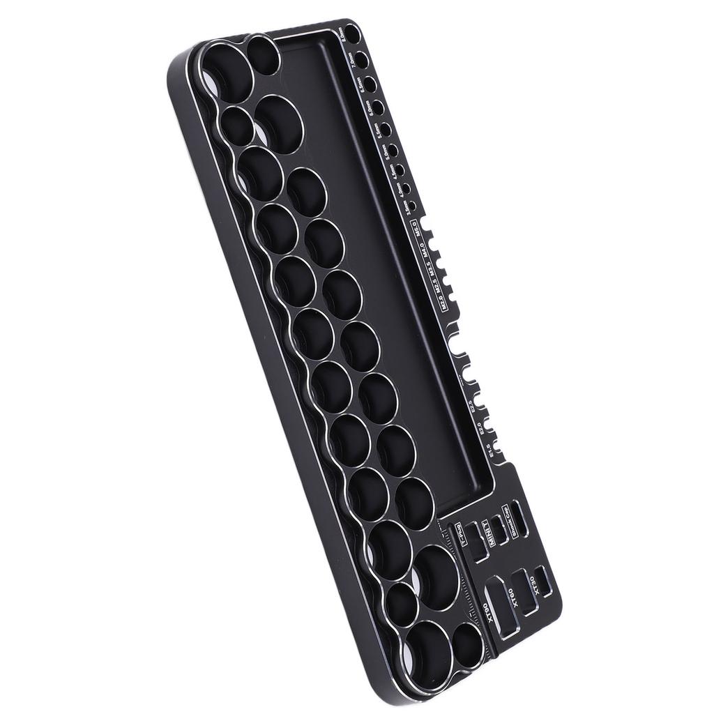 RC Tools Storage Rack Aluminum Alloy RC Screwdriver Scissors Tools Kit with Fixing Holes