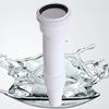 Grey Flexible Waste Flush Pipe Extendable To 1M Length with 50mm Diameter PVC for Shower and Bath Drain Installations