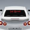 Just Married Wedding Slogan Car Windshield Window Banner Sticker PVC Vinyl Decal Personalised Car Decoration Wedding Supplies
