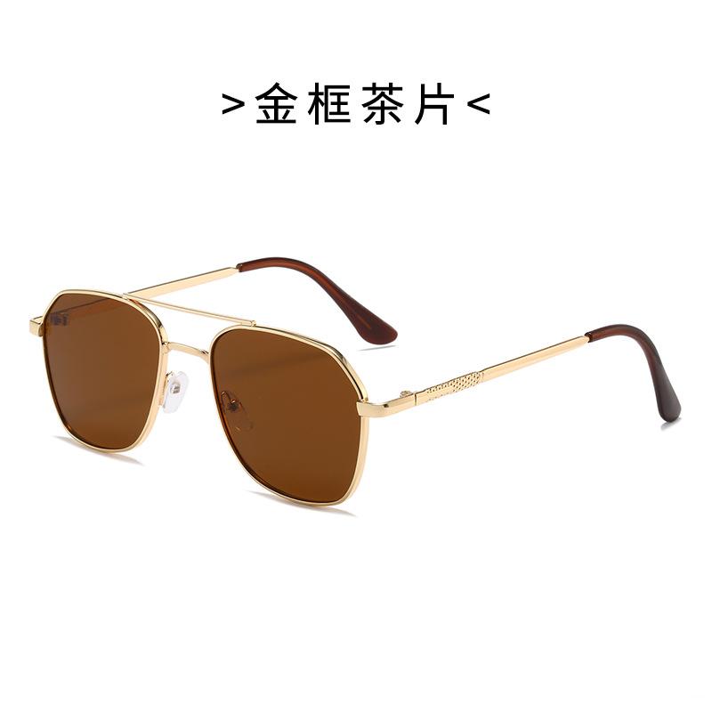 Okulary przeciwsłoneczne Handel Zagraniczny Te Same Spersonalizowane Modne Okulary Męskie Metalowe Okulary Przeciwsłoneczne