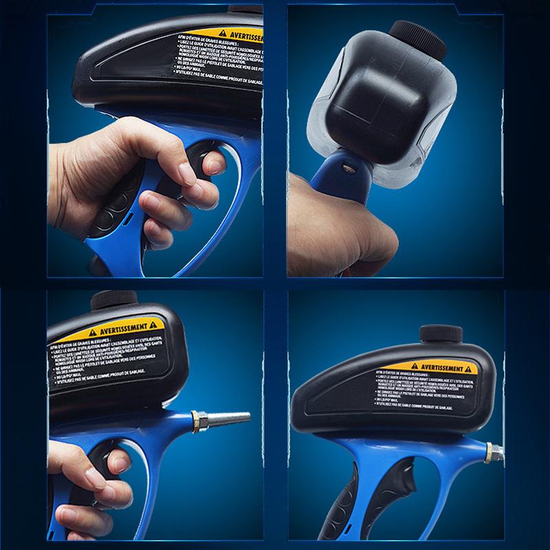 Anti-Rost-Sandstrahler, luftkomprimiertes Glas-Grabstein-Sandstrahlgerät mit kleiner Düse