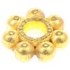 1000 PCS 4mm Gold Spacer Beads Flower Flower Loose Beads Gold Bead Spacers  Earring