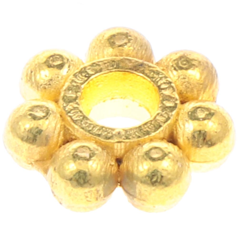 1000 PCS 4mm Gold Spacer Beads Flower Flower Loose Beads Gold Bead Spacers  Earring