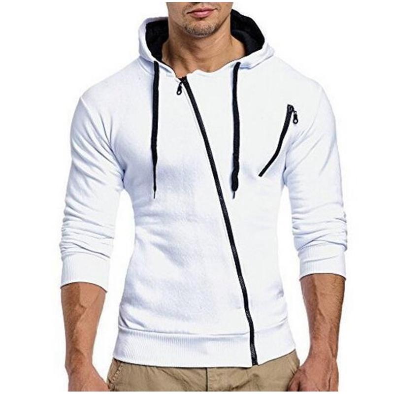 

Мужская толстовка с капюшоном Personality, спортивный пуловер XL, куртка с капюшоном, пальто на молнии XXXL белый