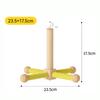 Natural Wood Tabletop Bird Play Stand Interactive Parrot Playground Gym with Climbing Ladder Swing Toys for Parakeets