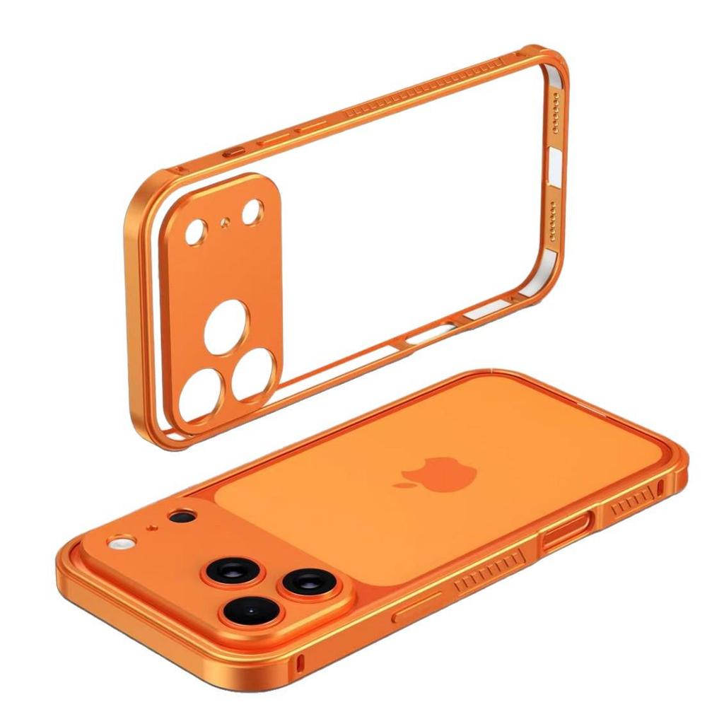 Apple iPhone 15 Pro Max Metallrahmen mit Objektivabdeckung Hülle