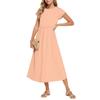 Women's Fashion Temperament Elegant Waisted Casual Dresses